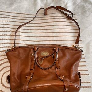 Michael Kors Tan Leather Shoulder Bag